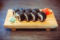Sushi in the restaurant Royalty Free Stock Photo