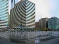 Philadelphia`s Dilworth Park with Fountain Royalty Free Stock Photo