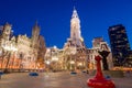 Philadelphia's landmark historic City Hall building Royalty Free Stock Photo