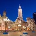 Philadelphia's landmark historic City Hall building Royalty Free Stock Photo