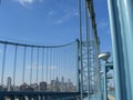 Philadelphia Skyline From Ben Franklin Bridge Royalty Free Stock Photo