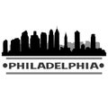 Philadelphia Skyline City Icon Vector Art Design