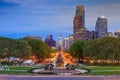 Philadelphia skyline at night Royalty Free Stock Photo