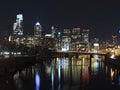 Philadelphia Skyline at Night Royalty Free Stock Photo