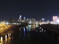 Philadelphia Skyline at Night Royalty Free Stock Photo