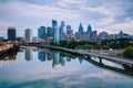 Philadelphia skyline at night Royalty Free Stock Photo