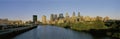 Philadelphia skyline with Schuylkill River Royalty Free Stock Photo