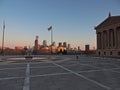 Philadelphia Skyline at Sunset Royalty Free Stock Photo