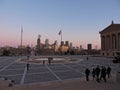 Philadelphia Skyline at Sunset Royalty Free Stock Photo