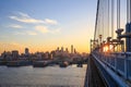 Philadelphia skyline at sunset Royalty Free Stock Photo