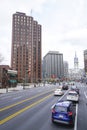 Philadelphia Street view - PHILADELPHIA - PENNSYLVANIA - APRIL 6, 2017