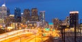 Philadelphia sunset night Royalty Free Stock Photo