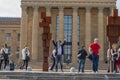 PHILADELPHIA, USA - APRIL 30 2019 - The Rocky steps at Museum of Art Royalty Free Stock Photo