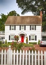 NEW HOPE, PENNSYLVANIA - AUGUST 15, 2019: Beautiful house at summer time in Philadelphia, Pennsylvania.