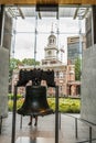 Iconic historic Liberty Bell in Philadelphia in the US
