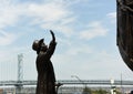 Philadelphia, USA - May 29, 2018: Irish Memorial at Penn`s Landi