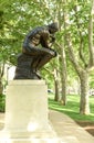 Philadelphia, USA - May 29, 2018: Statue of The Thinker at the R