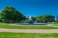 PHILADELPHIA, USA - NOVEMBER 22, 2016: Fountain at Logan Circle, downtown Philadelphia, Pennsylvania, USA Royalty Free Stock Photo