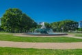 PHILADELPHIA, USA - NOVEMBER 22, 2016: Fountain at Logan Circle, downtown Philadelphia, Pennsylvania, USA Royalty Free Stock Photo