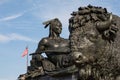 PHILADELPHIA, USA - SEPTEMBER 19, 2018: George Washington monument in Philadelphia. The statue designed in 1897 by Rudolf Royalty Free Stock Photo