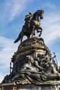 PHILADELPHIA, USA - SEPTEMBER 19, 2018: George Washington monument in Philadelphia. The statue designed in 1897 by Rudolf Royalty Free Stock Photo