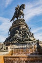 PHILADELPHIA, USA - SEPTEMBER 19, 2018: George Washington monument in Philadelphia. The statue designed in 1897 by Rudolf Royalty Free Stock Photo