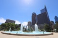 PHILADELPHIA, USA - Swann Fountain in Logan Square on Benjamin Franklin Parkway in Center City Philadelphia