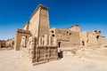 The Philae temple built by the ancient egyptian civilisation on the NIle near Aswan Egypt Royalty Free Stock Photo