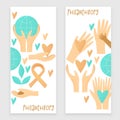 Philanthropy design, vector donation concept