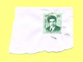 Philatelic Postal Stamp of srinavasa Ramanujan