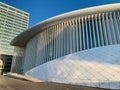 Philharmonie Luxembourg, concert hall near European Convention Center in financial district Kirchberg.