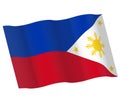 Philipine flag opposite side vector icon