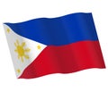 Philipine flag vector icon