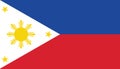 Philipines Flag illustration,textured background, Symbols and official flag of Philipines