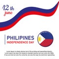Philipines Indepence Day Illustration Design Royalty Free Stock Photo