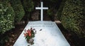 Philippe Petain Marechal de France in French written on the grave where he is buried Port Joinville, France