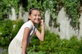 A Philippina Child And Happiness Outside
