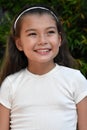 A Philippina Girl Child Smiling Closeup