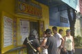 Philippine charity sweepstakes ticketing booth in Mandaluyong, Philippines