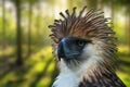 The Philippine eagle Pithecophaga jefferyi . most endangered bird species in the world.Philippine eagle Pithecophaga jefferyi
