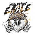 Philippine Eagle vector icon animal endangered bird Royalty Free Stock Photo
