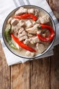 Philippine food: bicol express from a pork belly and coconut mil Royalty Free Stock Photo