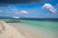 Philippine Islands, beautiful coast of the island of Bohol, snow-white beach Royalty Free Stock Photo