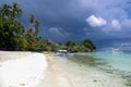 Philippine Islands, beautiful coast of the island of Bohol, snow-white beach Royalty Free Stock Photo
