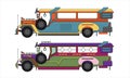 Philippine Manila icons Jeepney transportation Royalty Free Stock Photo