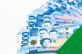 Philippine 1000 peso bill, Philippines money currency, Philippine money bills background Royalty Free Stock Photo