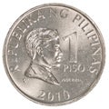 1 Philippine peso coin Royalty Free Stock Photo