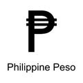 philippine peso icon. Element of currency for mobile concept and web apps. Detailed philippine peso icon can be used for web and m