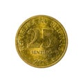 25 philippine sentimo coin 2013 obverse