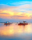 Philippines boats Royalty Free Stock Photo